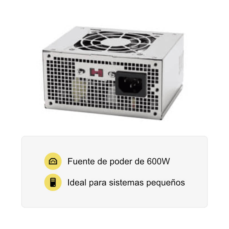 Fuente de Poder 600W Agiler Mini ATX