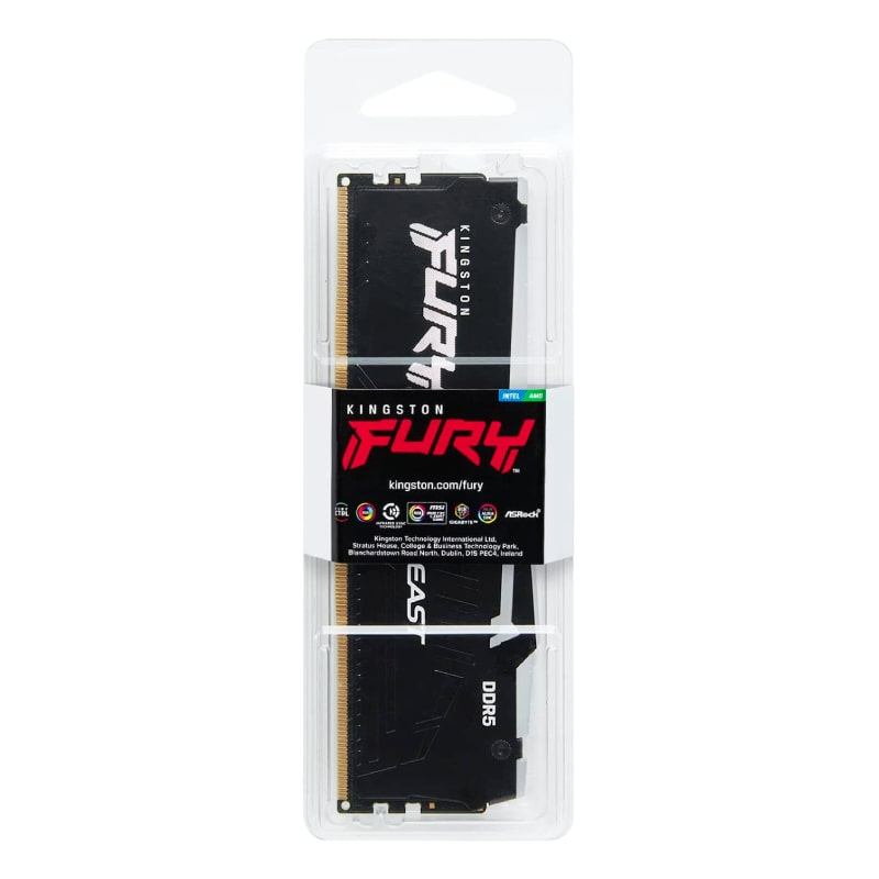 Memoria DDR5 DIMM 8GB Kingston Fury BEAST RGB 4800Mhz Disipador Integrado