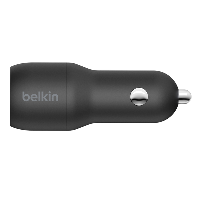 Cargador Para Carro Belkin BoostCharge Dual USB-A 24W Negro