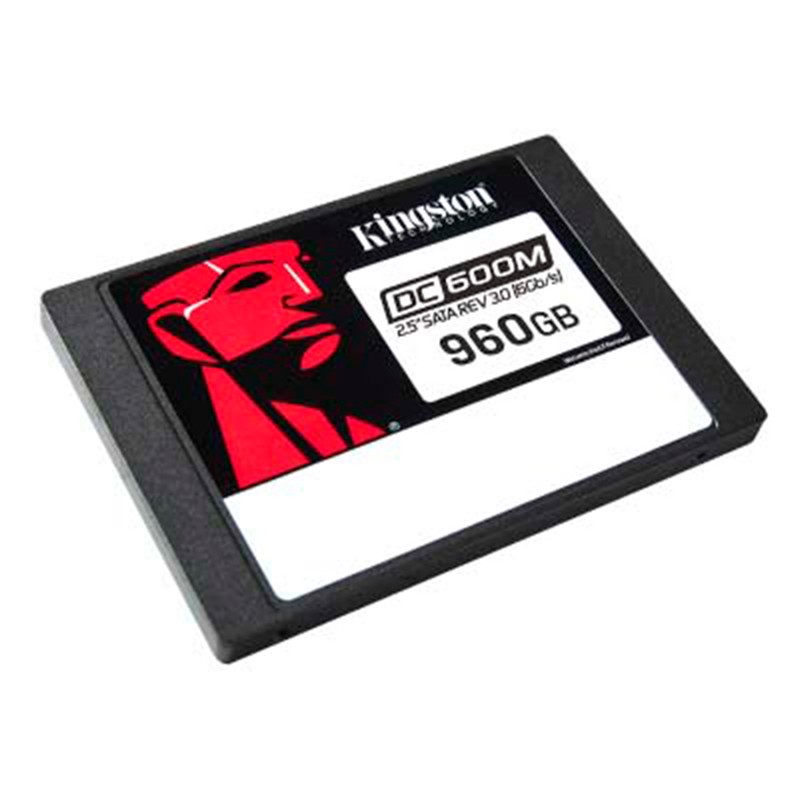 Unidad SSD 2.5" 960GB Kingston DC600M  Enterprise Uso Mixto 560MBs/470MBs Datacenter SATA III 6Gbps