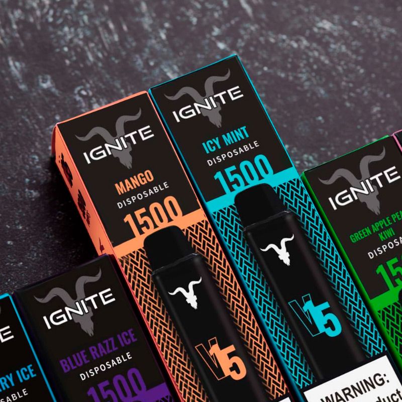 Vape Electrónico Ignite V15 Puffs 1500 Nic 5g Sweet Fruit Candy (Skittles)