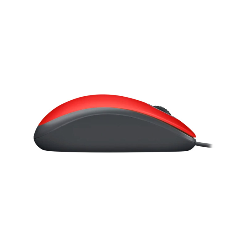 Mouse Alámbrico Logitech M110 Silent Rojo