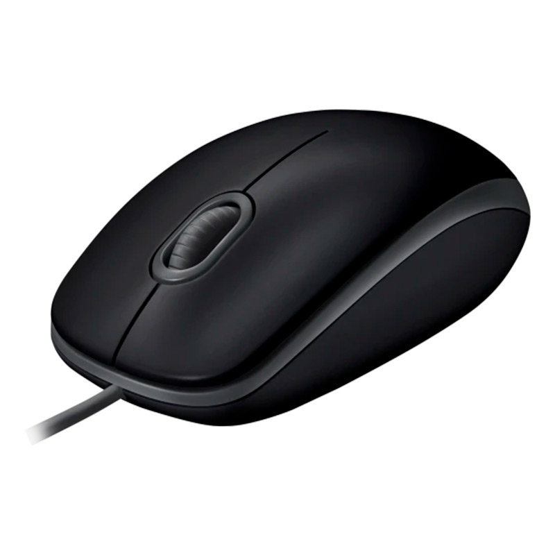 Mouse Alámbrico Logitech M110 Silent Óptico 1000± DPI Negro