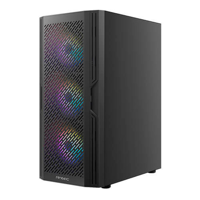 Case Gaming Antec AX20 Élite Media Torre Vidrio Templado ATX Negro (Sin Fuente)