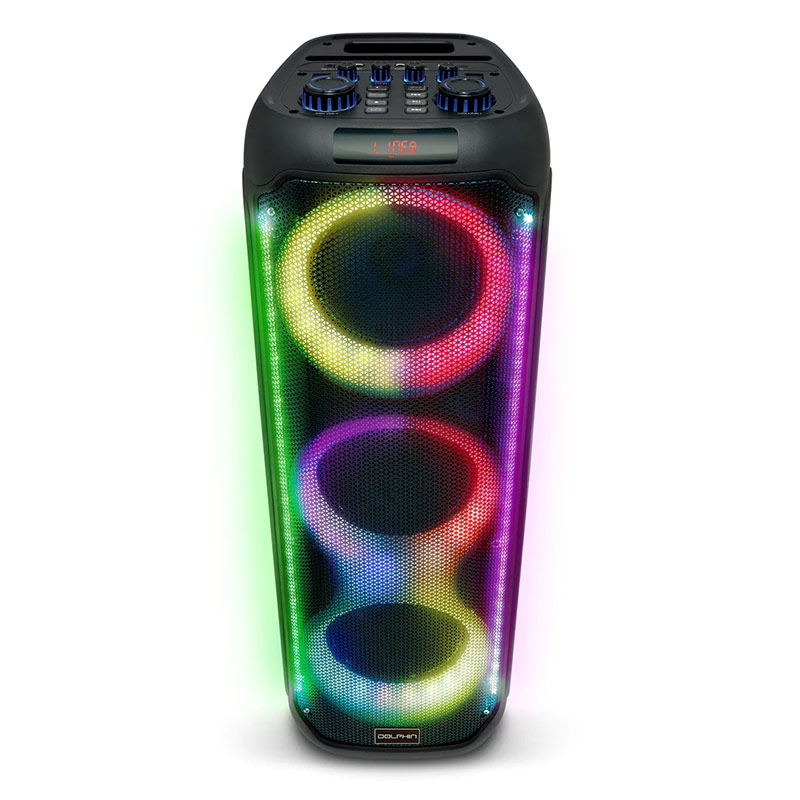 Bocina Dolphin KP-380 Karaoke Speaker Bluetooth 3800W Negro