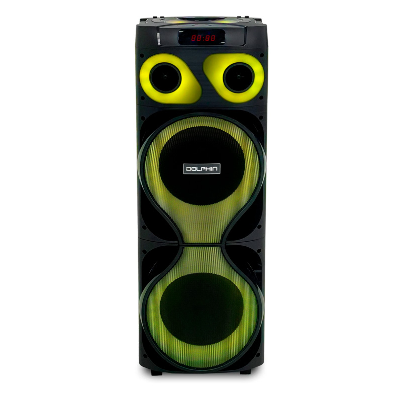 Bocina Dolphin SP-2150RBT X-Bass Dual 12" Bluetooth 120W Negro