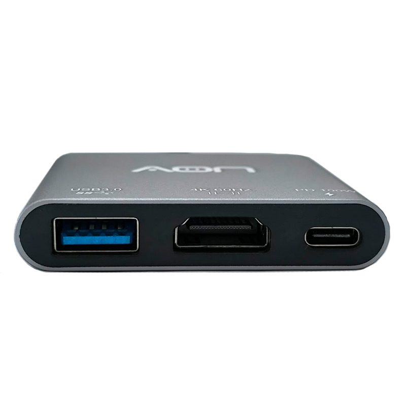 Adaptador USB-C a HDMI AON AO-AD-1017 Macho-Hembra Negro