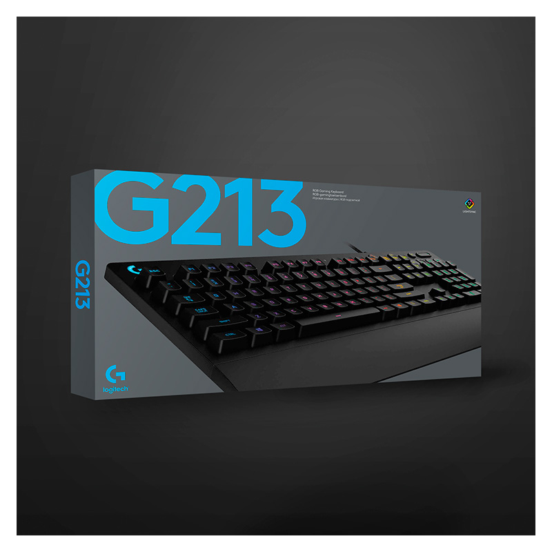 Teclado Gaming Mecánico Alámbrico Logitech G213 Prodigy RGB Negro Ingles