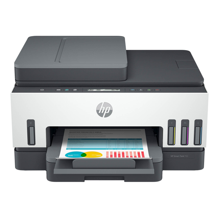 Impresora HP Inyeccion Multifuncional Smart Tank 750 USB Wi-Fi Bluetooth