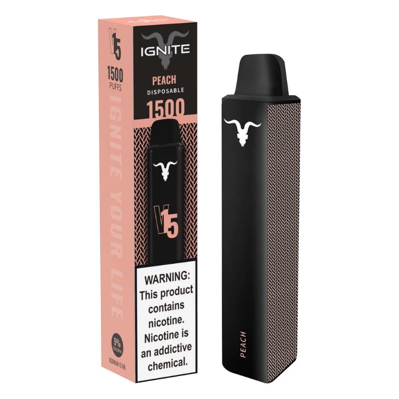 Vape Electronico Ignite V15 1500 Puffs Nic 5g Peach