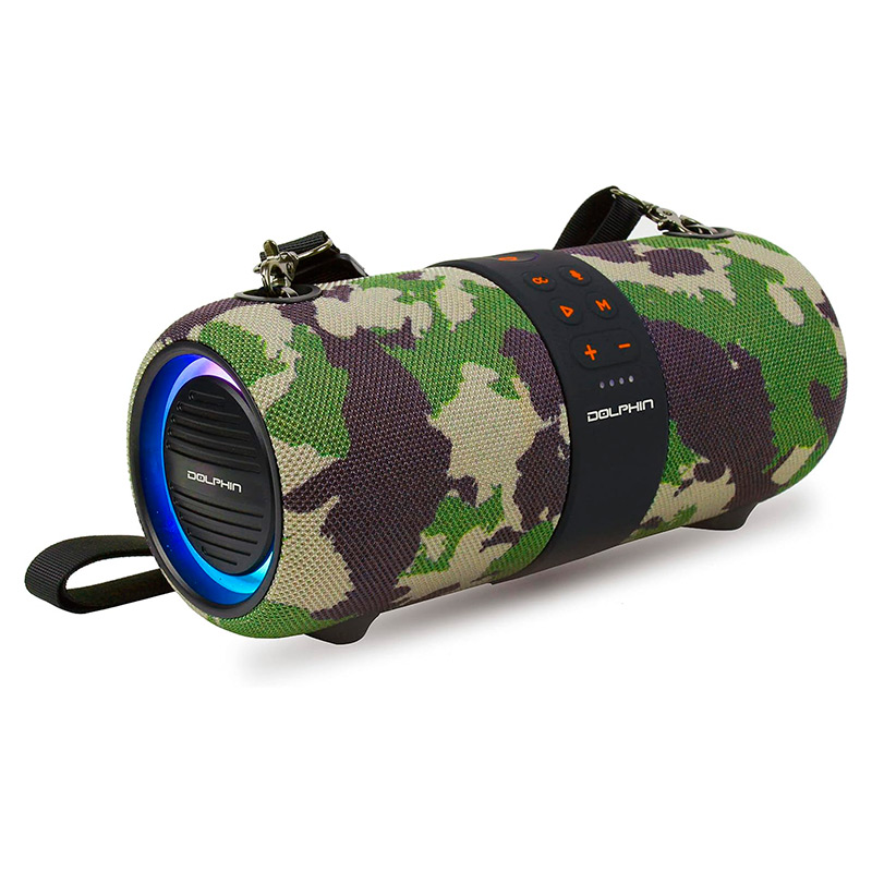 Bocina Dolphin LX-60 Dual 3" Bluetooth 30W Camuflaje